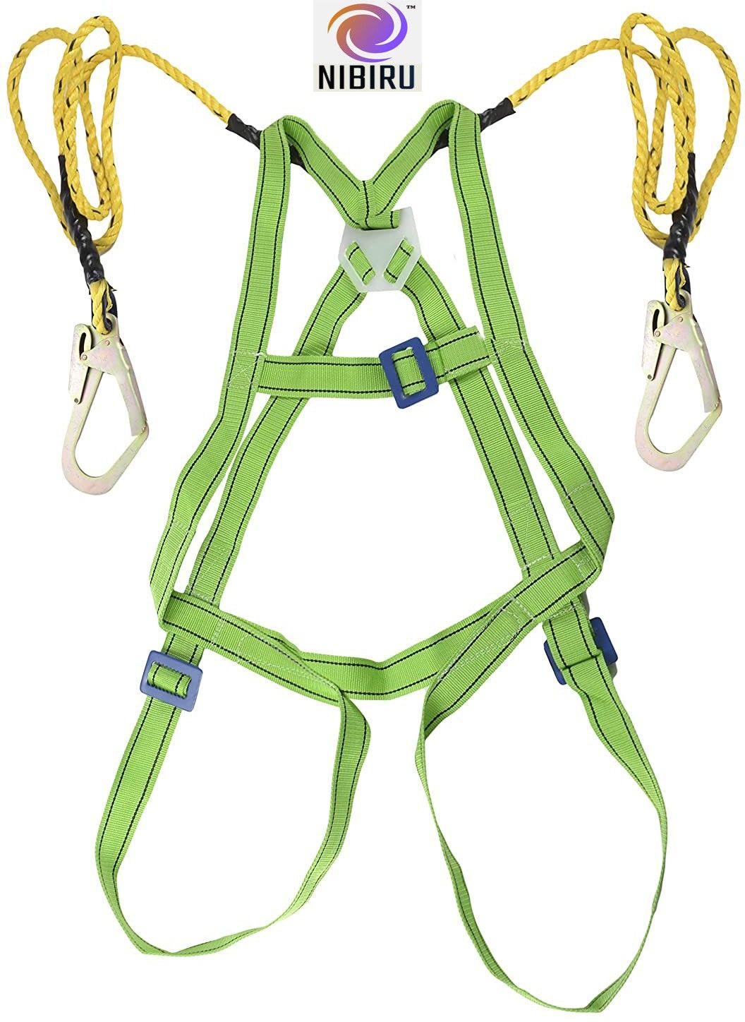 Safety Belt, Harness with Scaffolding Hook Double Lanyard(Double hooks) Safety Harness