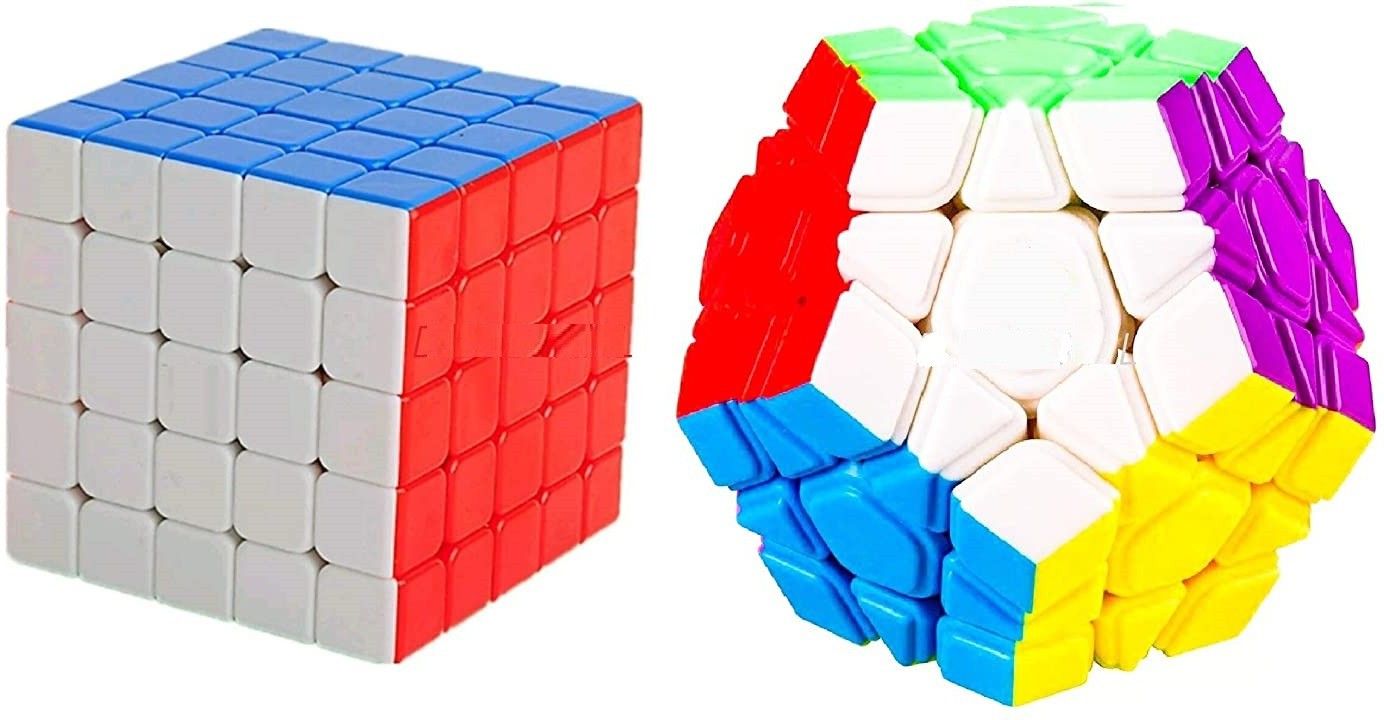authfort Speed Cube Combo Set of 5x5 Cube and 3 Layer Megaminx High Seed Stickerless Speed Cube Puzzle Set Toy (Combo(5x5Cube+Megaminx Cube))-picture-21