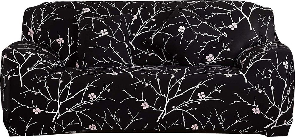 house of quirk DOUBLESOFA_COVER_BRANCH_BLA Sofa Fabric-picture-35