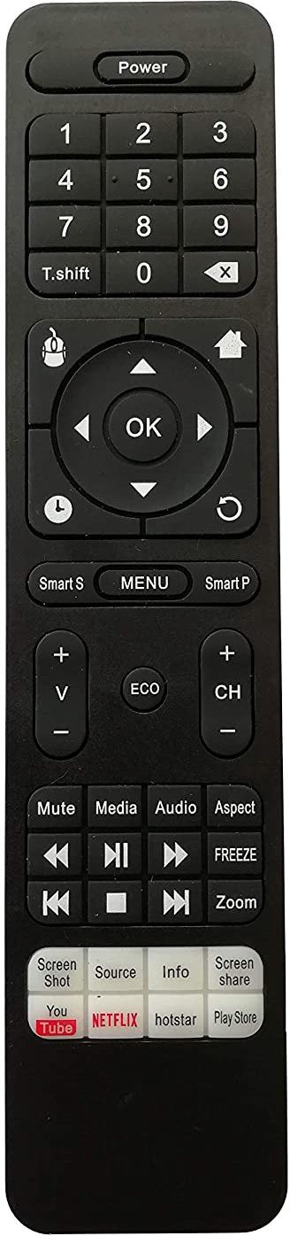 SHIELDGUARD Smart Remote Control Compatible for LED TV with Netflix & YouTube Functions Wybor Remote Controller image 1