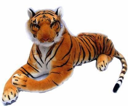 Brown Tiger Soft Toy For Kids, Girls & Children Playing Teddy Bear in size Long - 32 cm-image-8