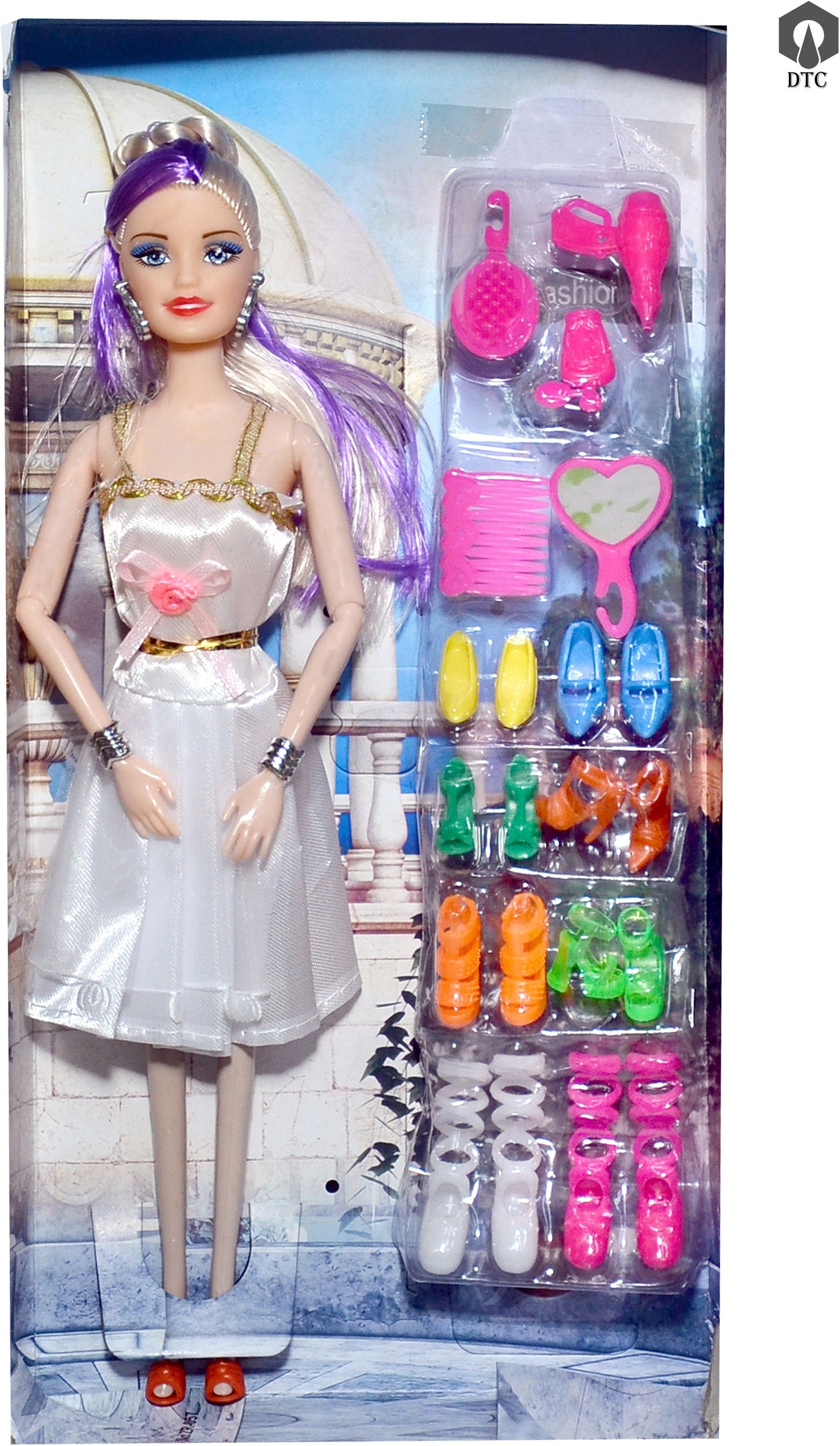 Doll Blue Hair Foldable Doll-image-42