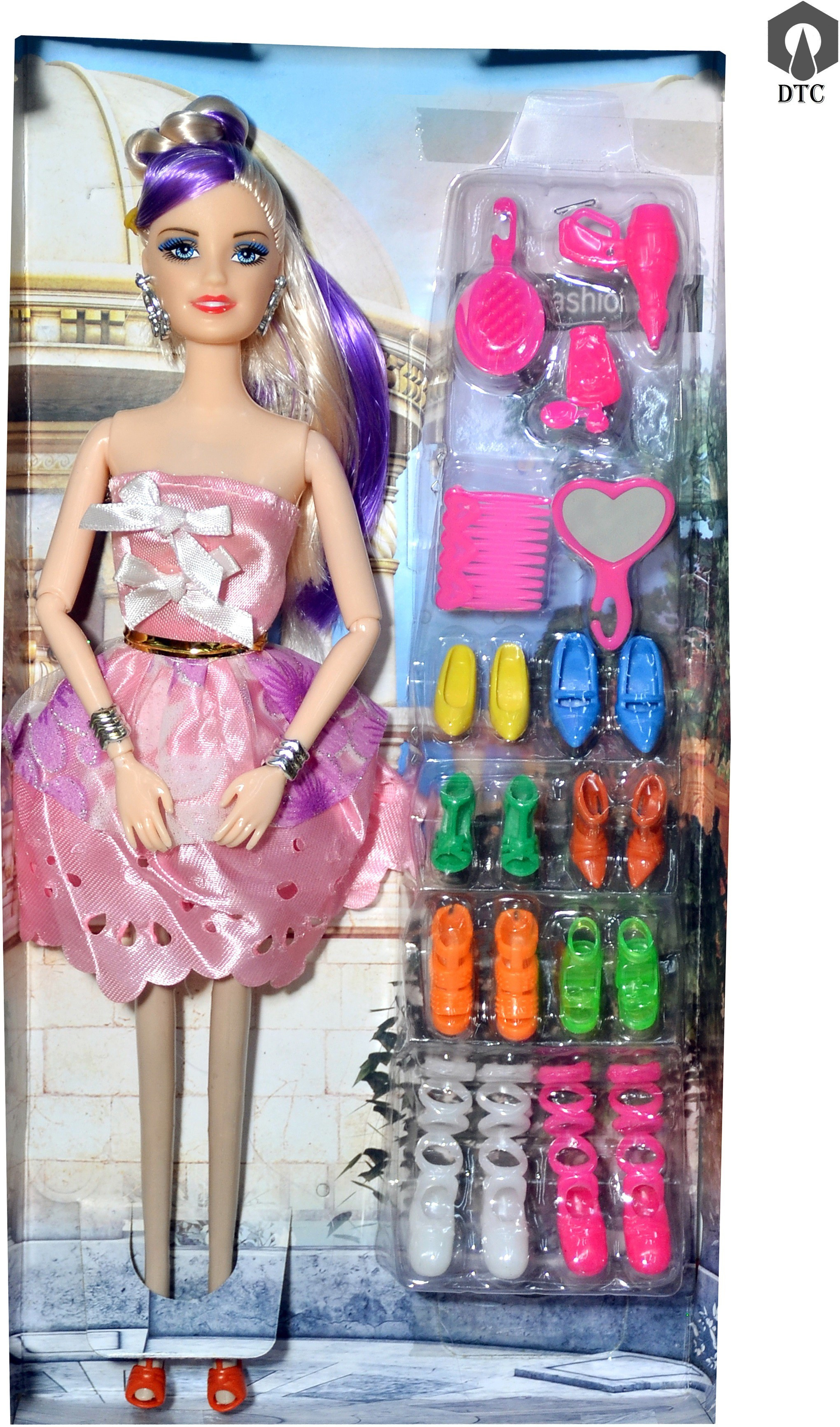dtc Foldable Doll Set with so Many Shoes image 1