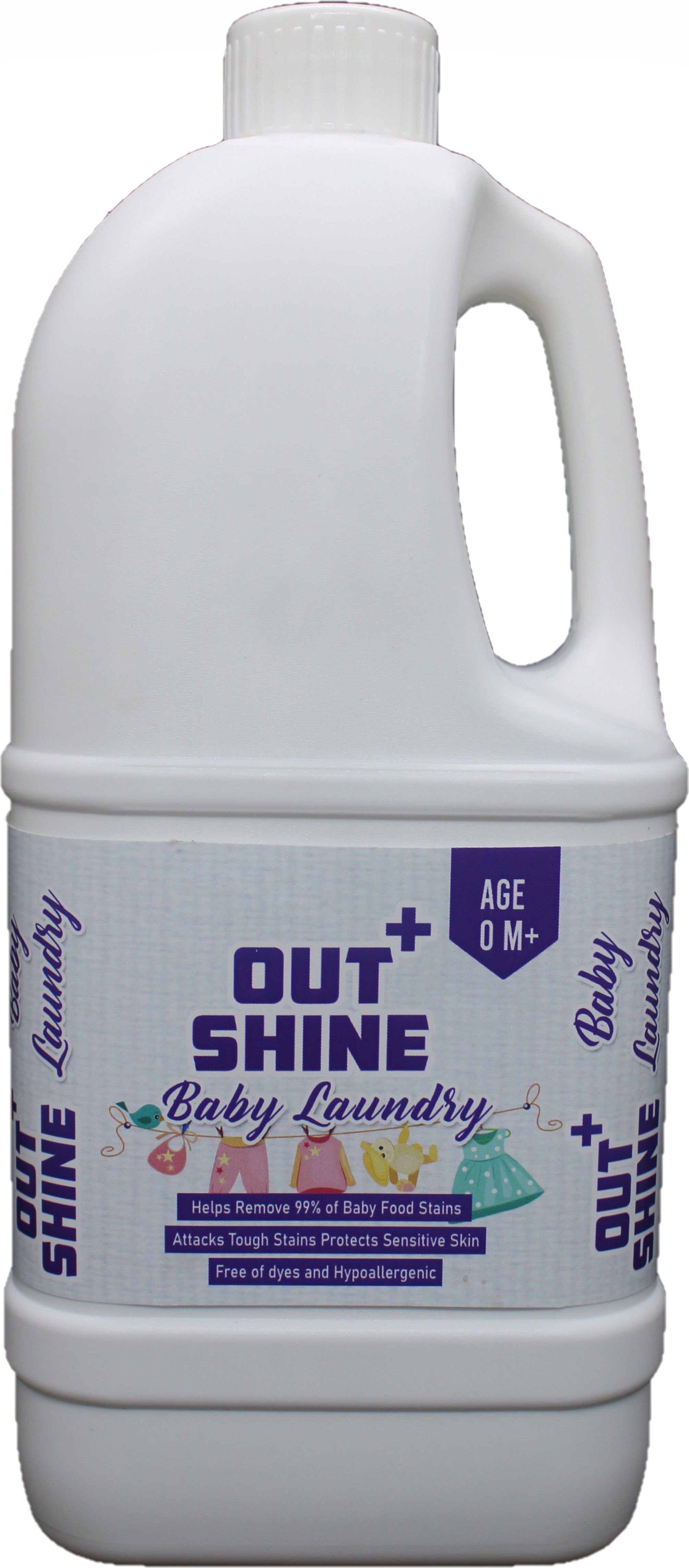 outshine+ Baby Laundry , Delicate Flowers, Germ Fighter, Gentle on Clothes Classic Liquid Detergent-picture-34