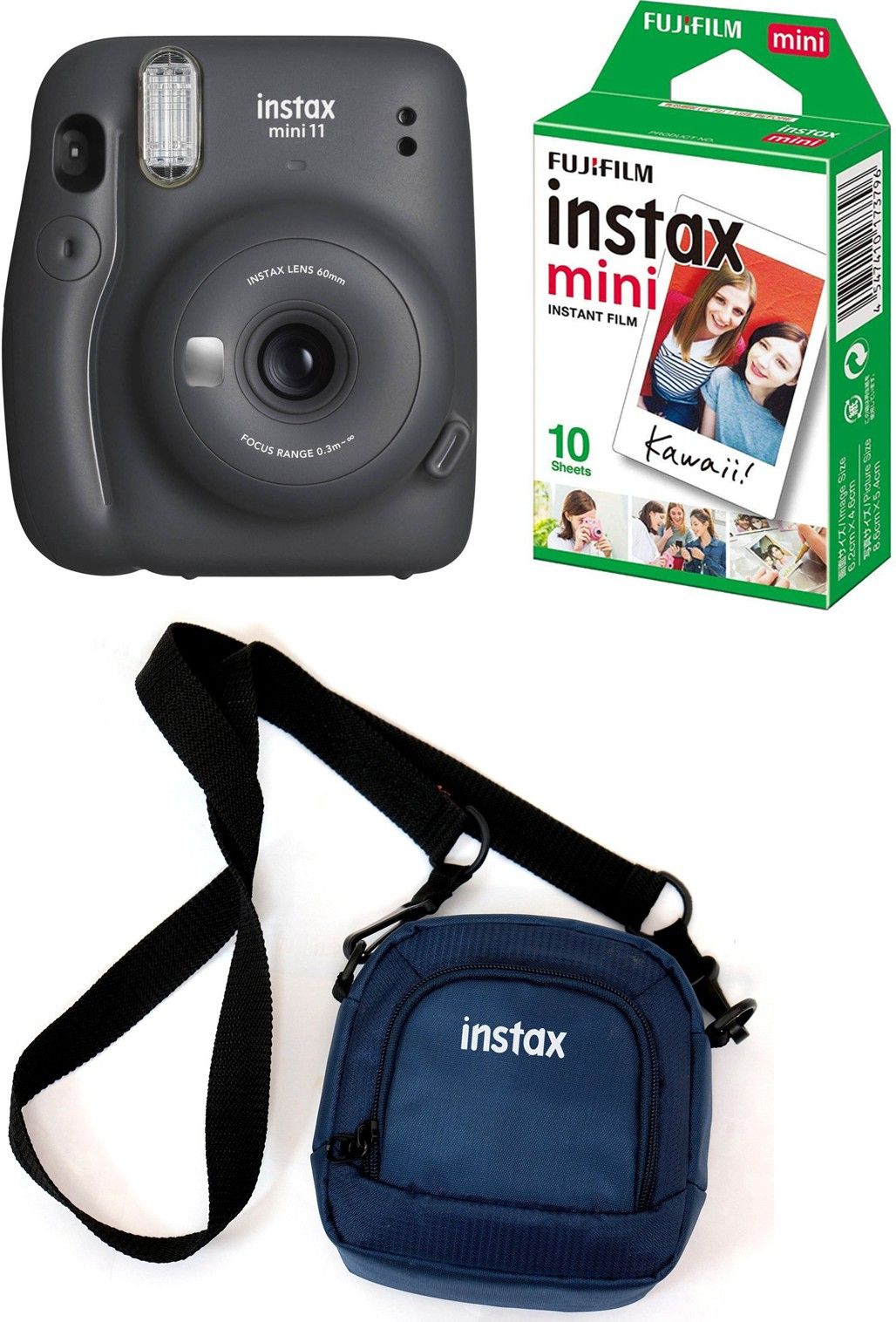 FUJIFILM Instax Mini 11 Black with Pouch and 10 Shot film Instant Camera-image-32