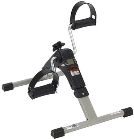 MINI BLACK & GREY EXERCISE PEDO CYCLE Mini Pedal Exerciser Cycle-image-37