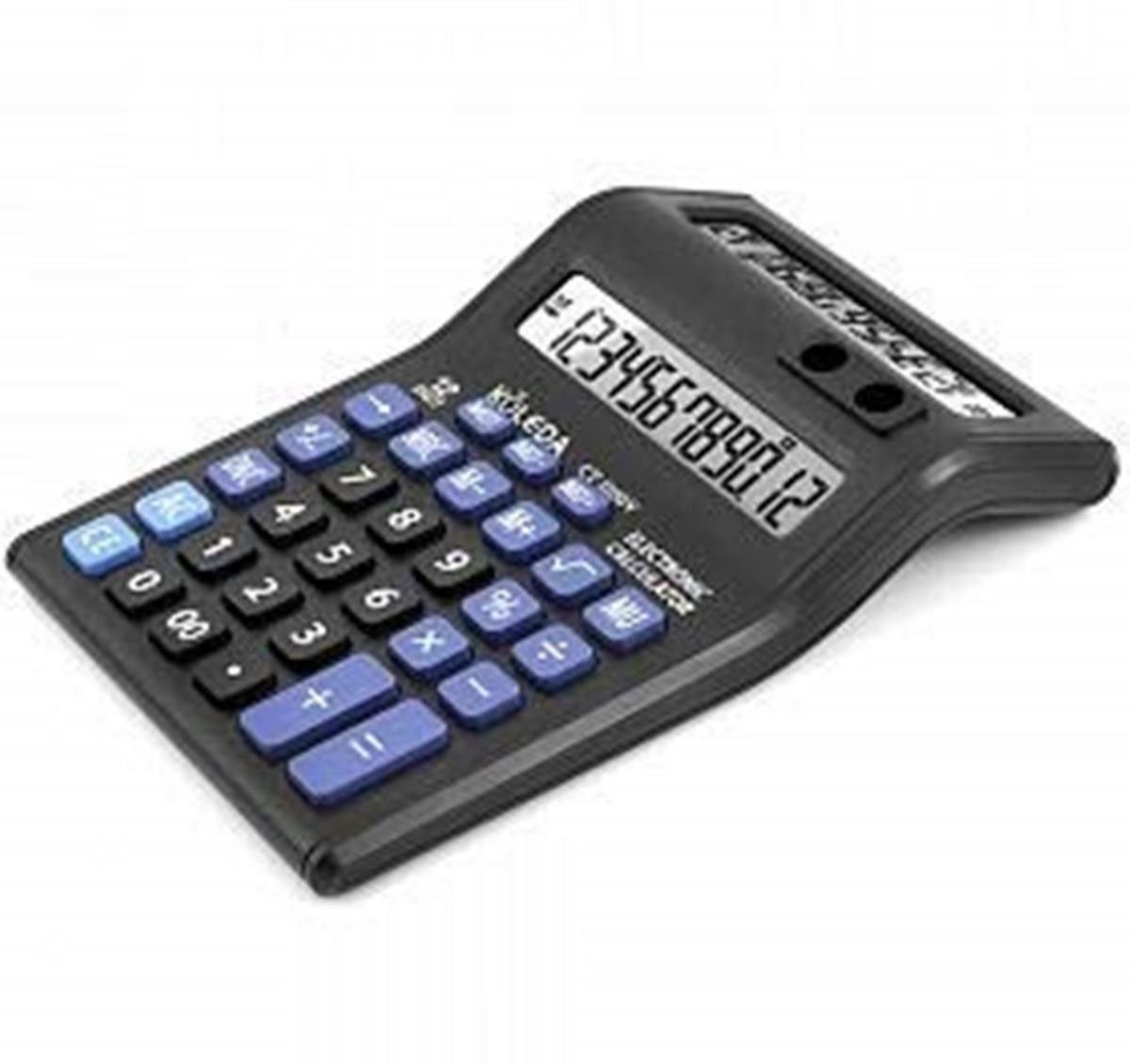 970 Standard Function Desktop Business 12 Digital Dual Screen Double Display Calculator with Pen Holder for Office and Retail Counter Purpose (Black) FinancialCalculator-image-39
