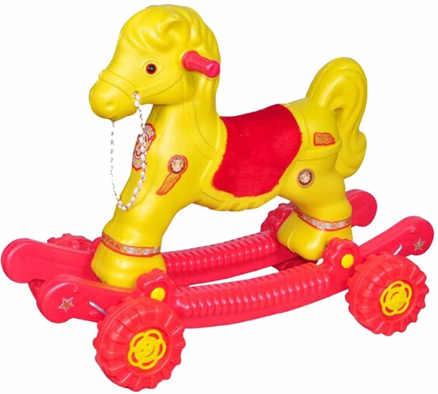 vertex OH BABY' by PLASTIC CHETAK HORSE WITH ROCKING FUNCTION,AMAZING COLOR Rideons & Wagons Non Battery Operated Ride On-picture-23