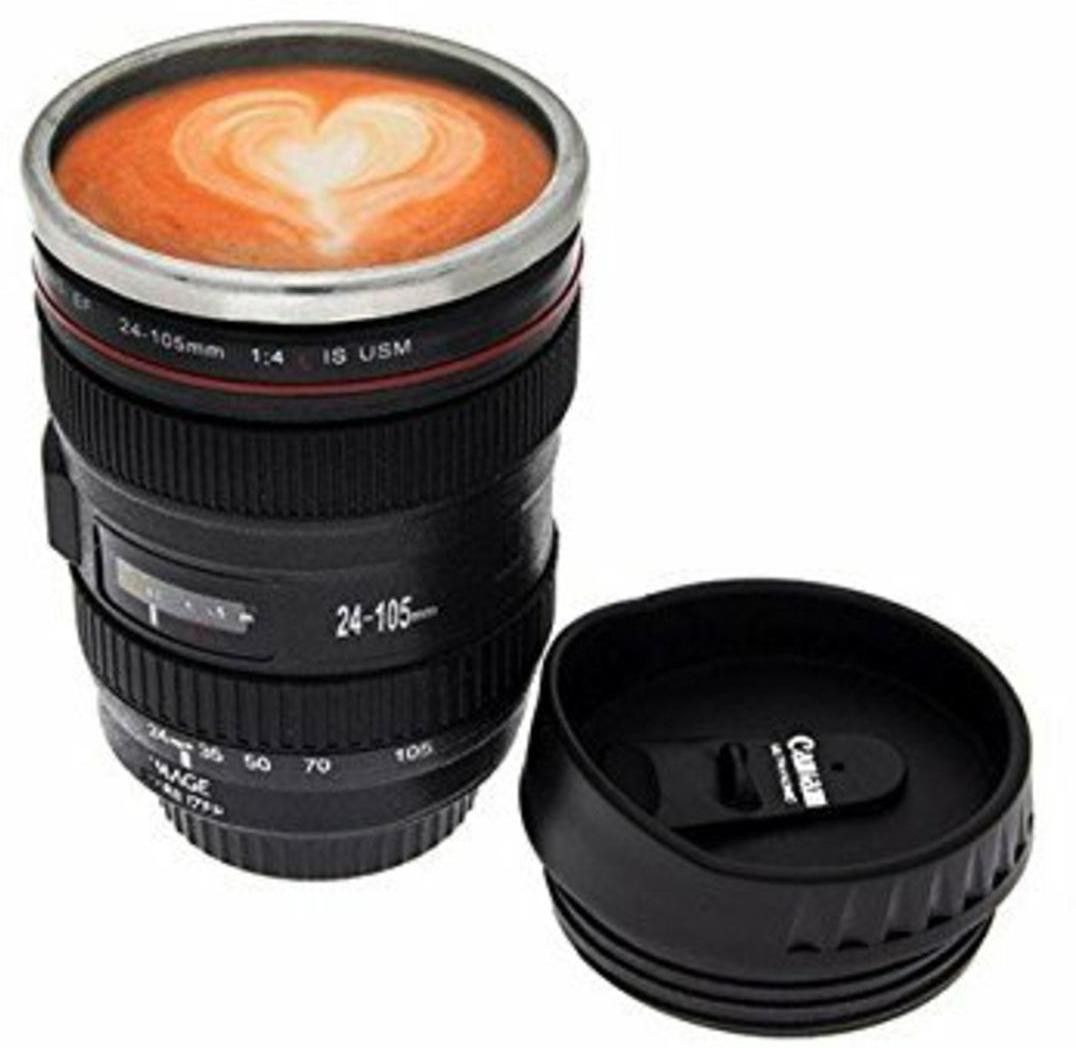 sai kitchen Camera ALens Shaped Coffee With Lid | Steel Insulated Travel, Thermos Stainless Steel, Plastic Coffee Mug-picture-21