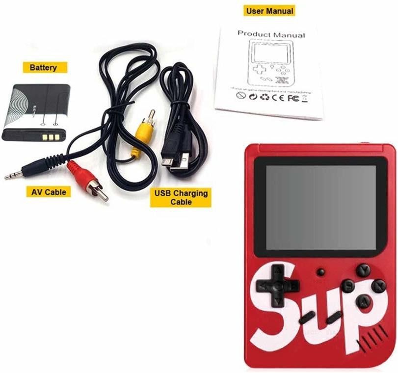 NKL Led Screen Retro Classic Console Video Game Colourful Portable Best For Kids 42 8 GB with Super Mario, DR Mario, Mario, Contra, Turtles, Tank, Bomber Man, Aladdin, Total 400 Games-image-19