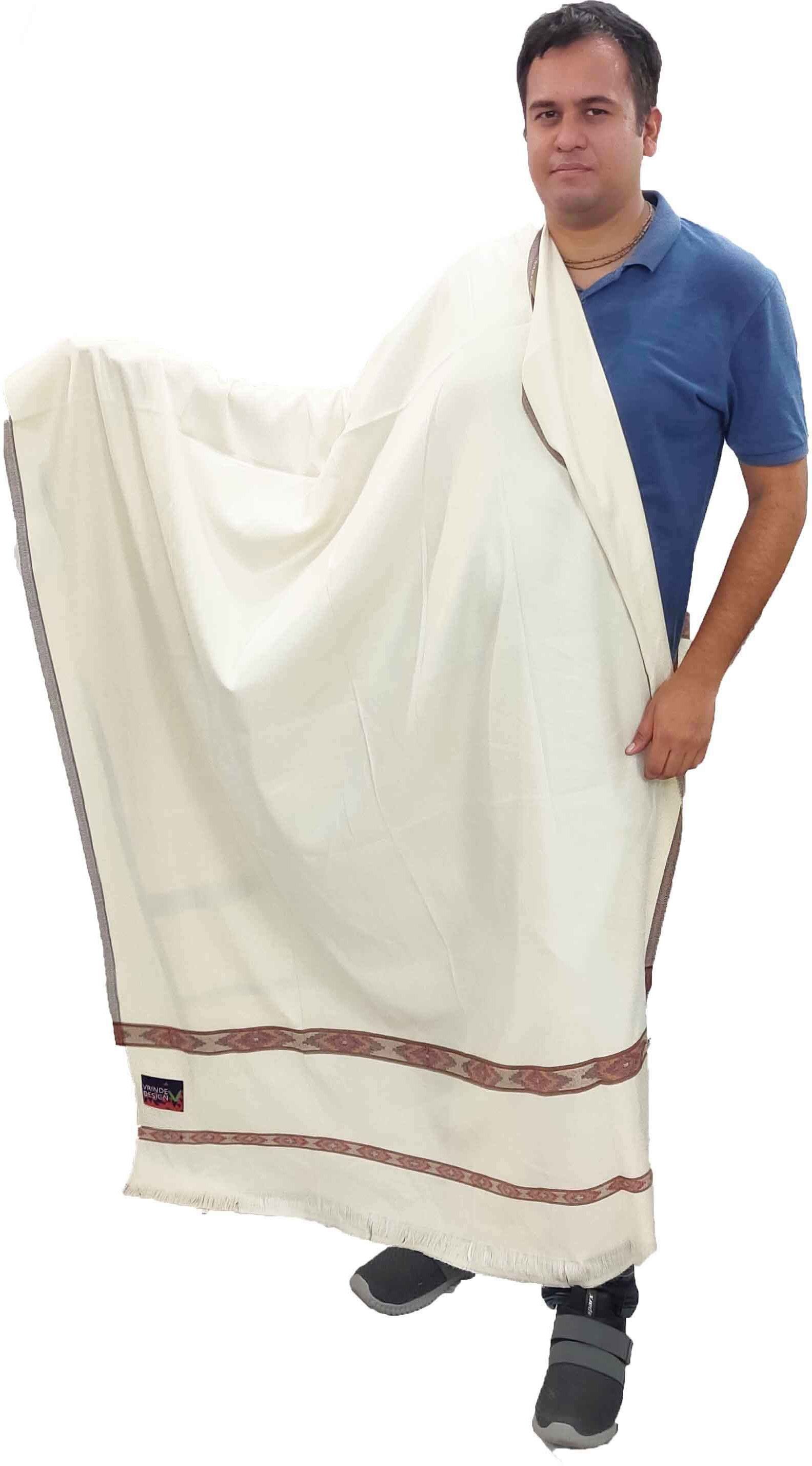 Vrinde Wool Solid Men Shawl-picture-24