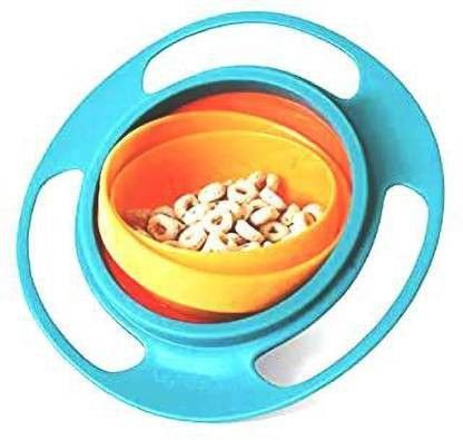 360 Degree Revolving Lunch Box for Kids,Like Fun Toys and Spill Gyro Bowl - Plastic- plastic-image-10