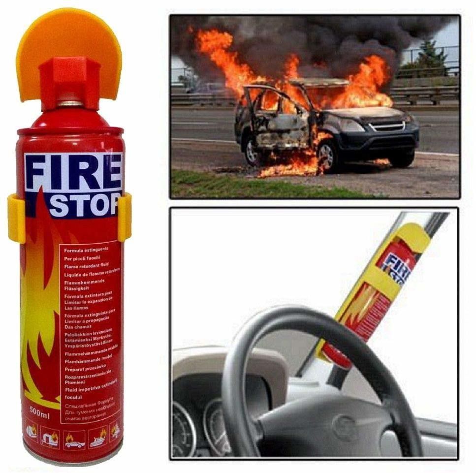 X 500ml Fire Stop Spray Safety for Car Fire Extinguisher Mount-image-49