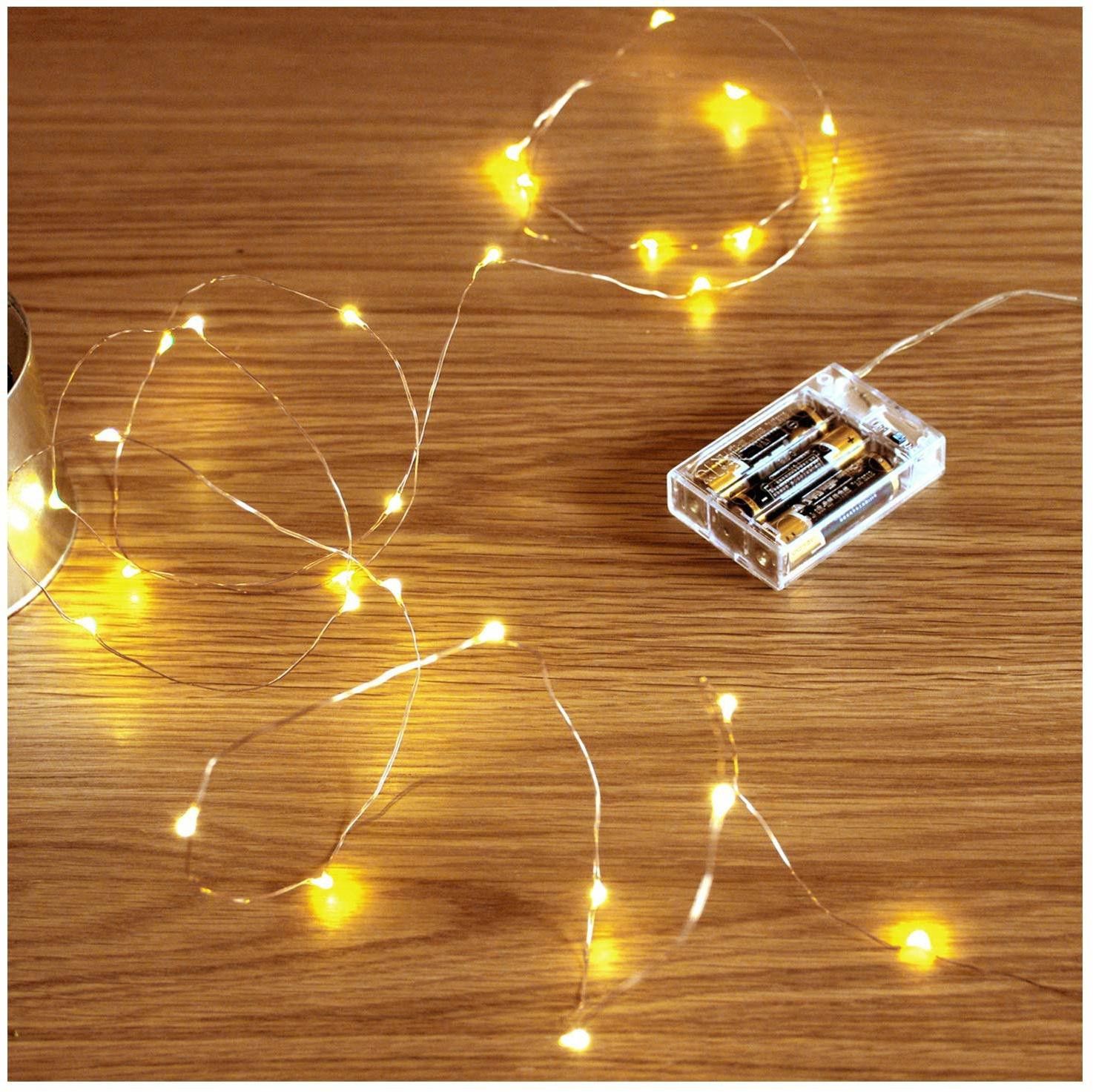 50 LEDs 4.98 m Gold Steady String Rice Lights-image-43
