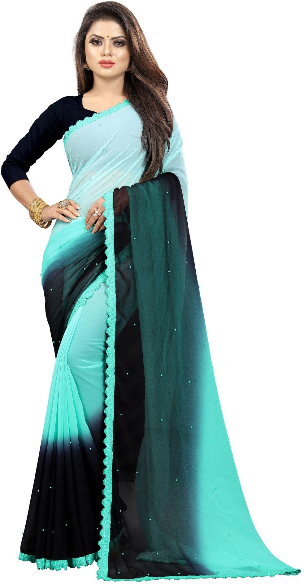 Embellished Bollywood Georgette Saree-image-49