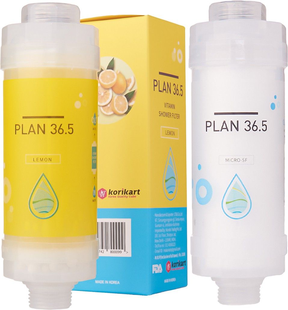 plan 36.5 Premium Vitamin C Korean Shower Filter for Bathroom Shower (Lemon+Deluxe)-picture-18