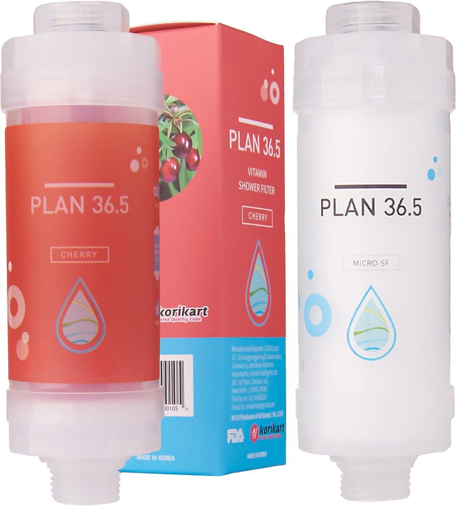 plan 36.5 Premium Vitamin C Korean Shower Filter for Bathroom Shower (Cherry+Deluxe)-picture-37