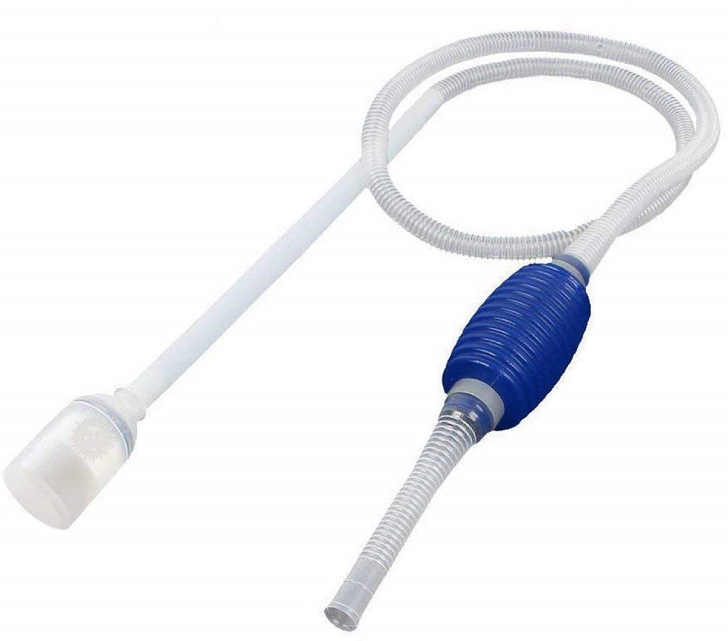 emily pets Pet Product Aquarium Fish Tank Siphon Vacuum Water Pump Gravel Cleaner Set of 1 (White) Electrical Aquarium Cleaner-picture-4