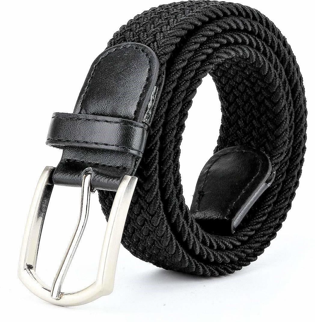 Women Casual Black Nylon, Texas Leatherite Belt