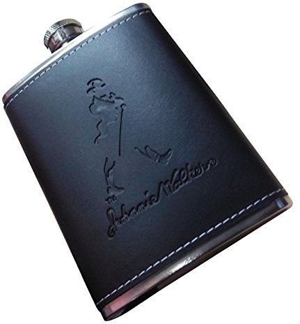 Leather Wrap Choice Matte Black Wine Whiskey Or Holder Pocket Bottle Steel Stainless steel Hip Flask-image-47