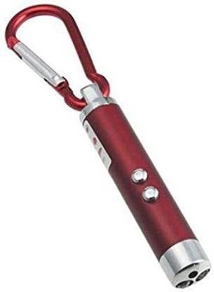 khilona bazar 3in1 Laser Pointer 2 LED Flash light Multicolour Torch Key chain (650 nm, Red)-image-41