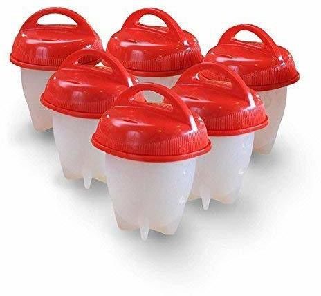modinity Silicon Egg Boil Cooker Mold Steamer Boiler 6 Pouch (Multi Color) Egg Cooker-picture-21
