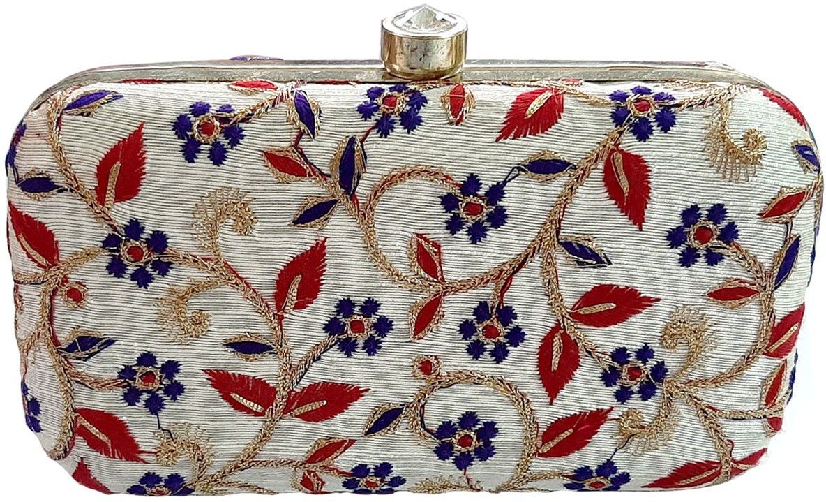 Party, Casual White, Red, Blue Clutch - Regular Size-image-45