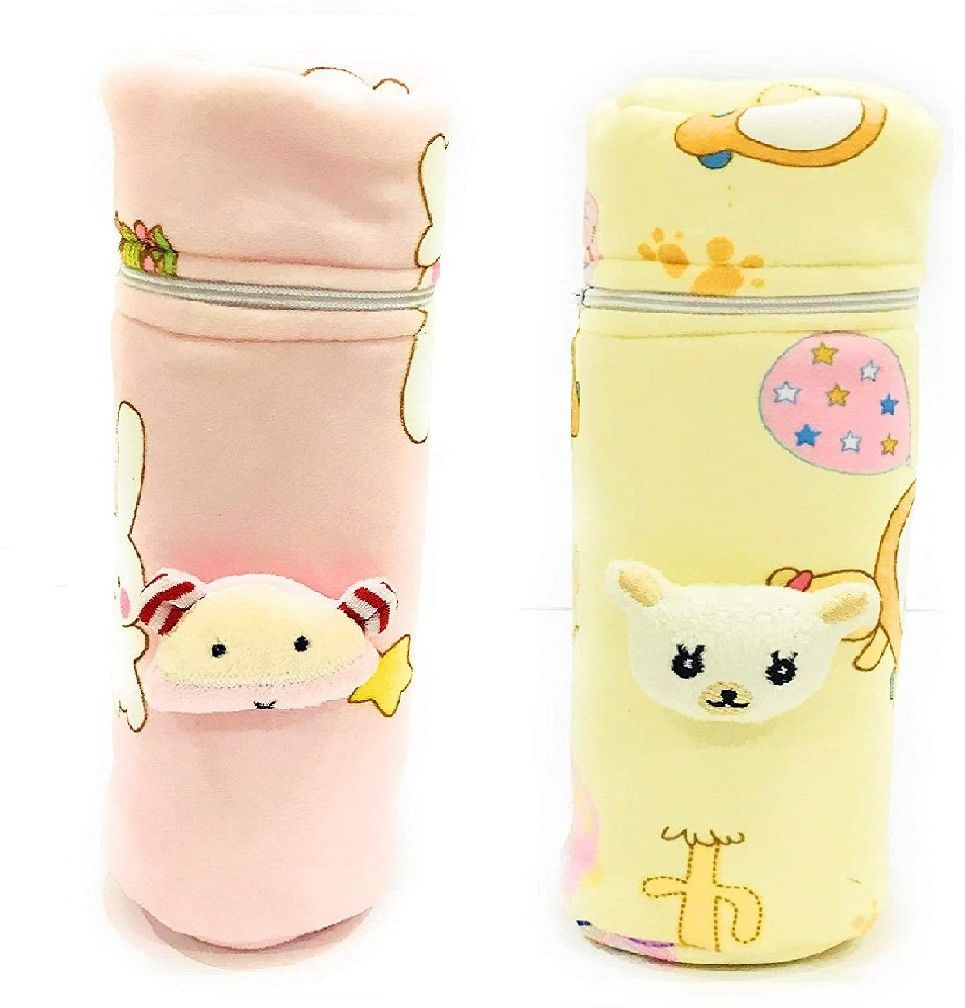 manan shopee Slim Neck Feeders Soft Plush Stretchable Baby Feeding Bottle Cover 125ml-picture-21