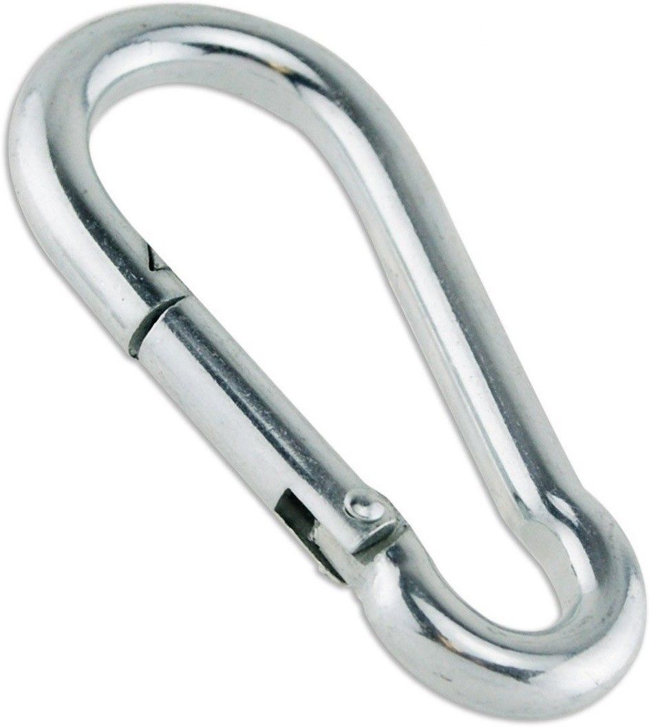 8mm Thickness Snap Hooks Heavy Duty Stainless Steel Fit for Gym,Climbing,Camping Locking Carabiner