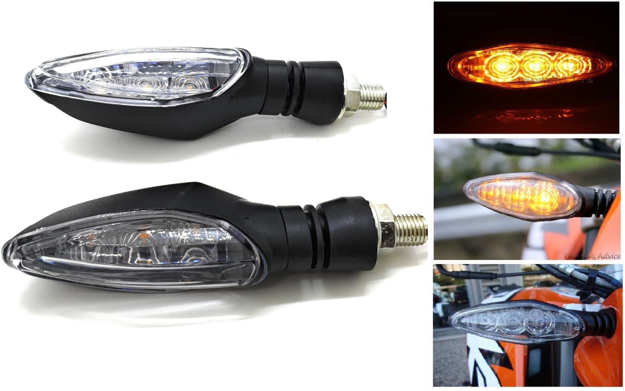 Front, Rear LED Indicator Light for KTM RC 200, Duke 390, Duke 190, RC 390