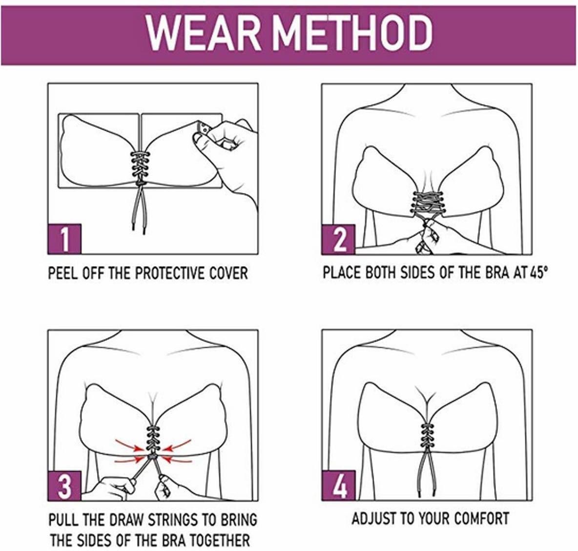 nimyank Silicone Adhesive Stick on Strapless Backless Bra 046 Nursing Breast Pad-picture-29