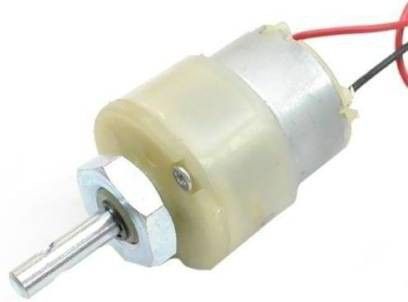 60 RPM 12v DC Center Shaft Gear Motor (White) Power Supply Electronic Hobby Kit