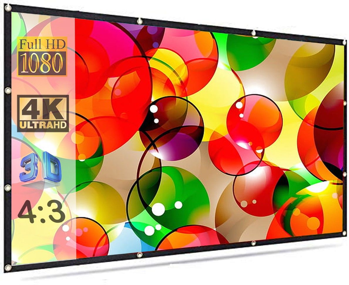 royality Eyelet Foldable Projector Screen 4:3 Aspect Ratio 10 Ft (W) x 8 Ft (H) - 150" Inch Design 113 Projector Screen (Width 309 cm x 244 cm Height)-image-22