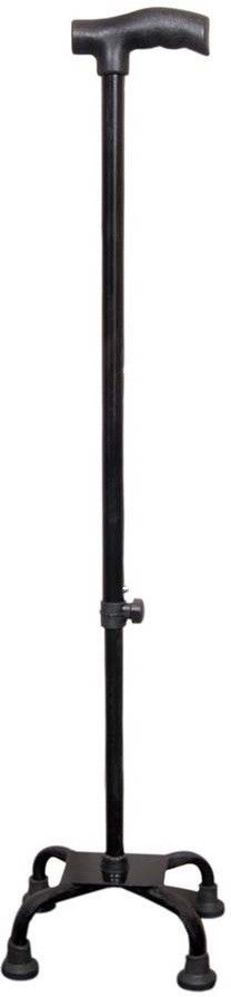 i-4 ZED BLACK (4LEG) QUADRIPOD HEIGHT ADJUSTABLE, METAL BASE, UNISEX WALKING STICK Walking Stick-image-27