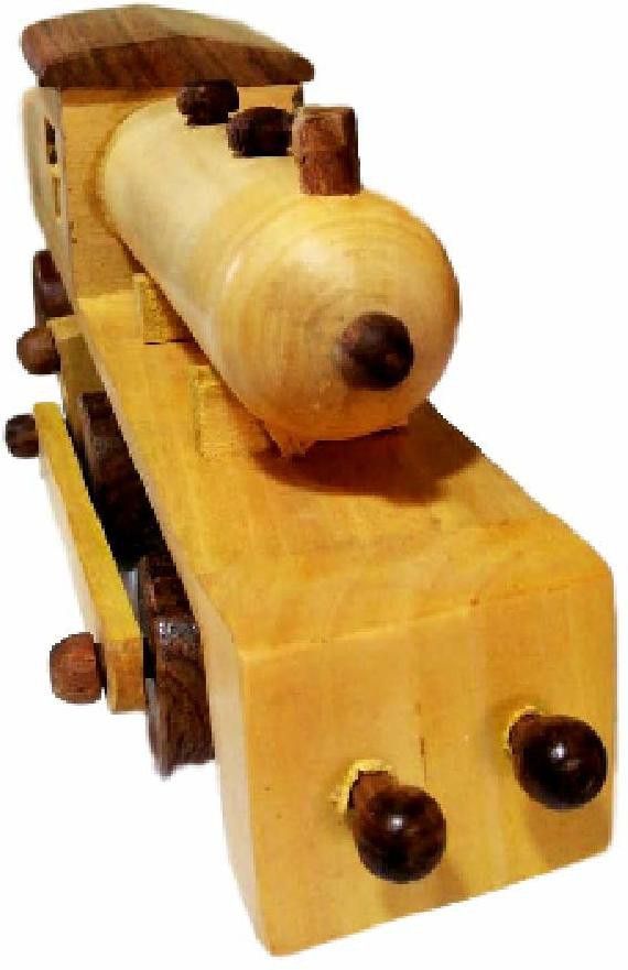 artandcraftindia Rail Engine with Rolling Wheel | Wooden-picture-39