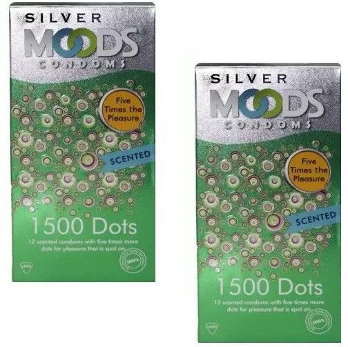 silver 1500 dots pack of 2 Condom-image-9