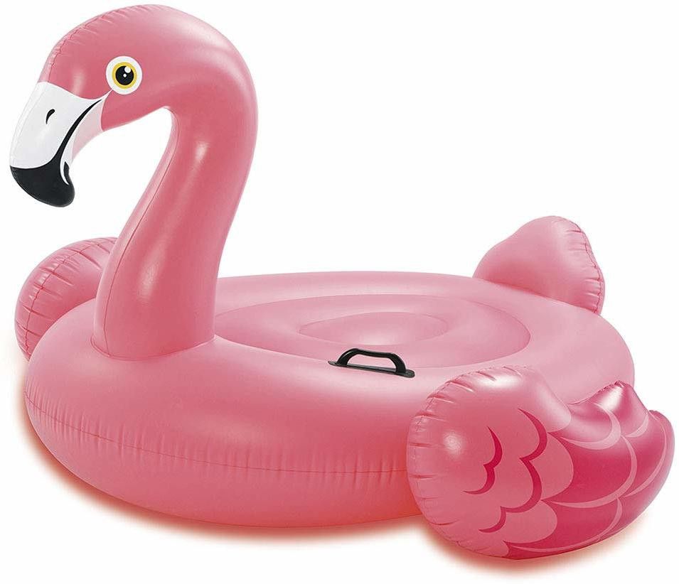 Flamingo Swimming Inflatable Float for Adults & Kids (Size: 56" x 54" x 38") Inflatable Swimming Pool-image-45