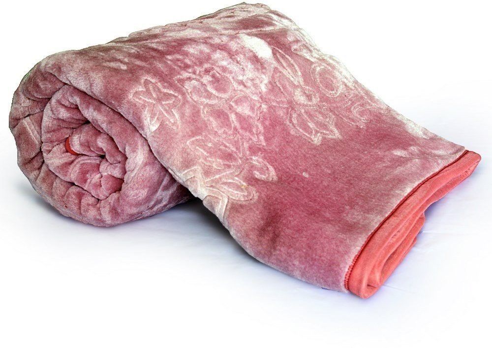 Floral Single Mink Blanket for Heavy Winter-image-3