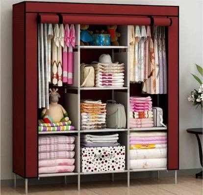 8 SHELVS PORTABLE PVC Collapsible Wardrobe