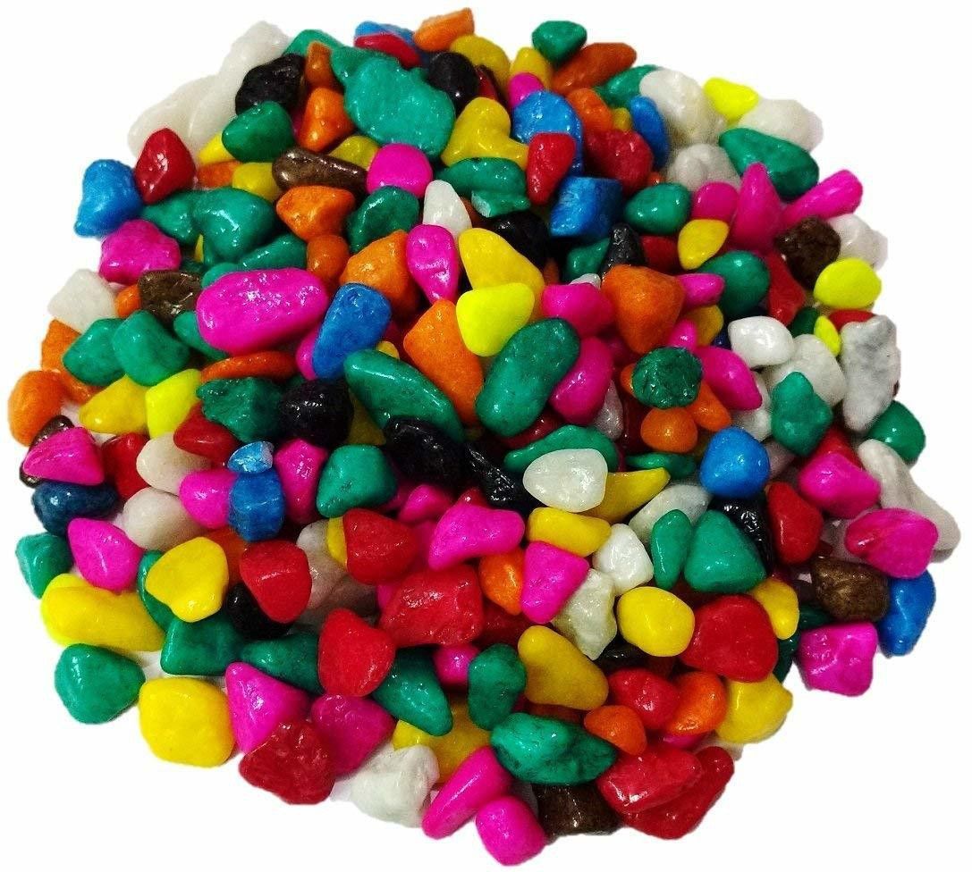 Elevate Home Decor With Multicolor Small Stone -A41 Carved, Engraved, Painted, Polished, Regular Asymmetrical Rock Pebbles-image-45