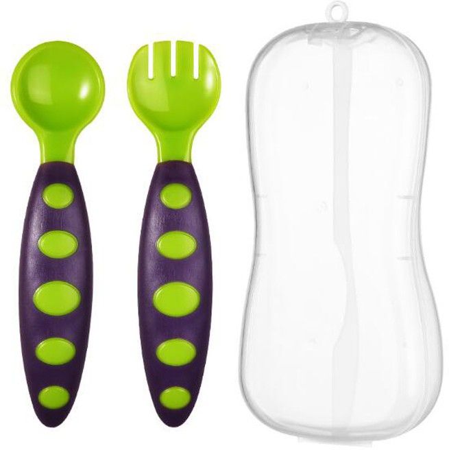 BPA Free Extra Safe Silicone Feeding/Training Spoon with Box for Baby - SILICON-image-45