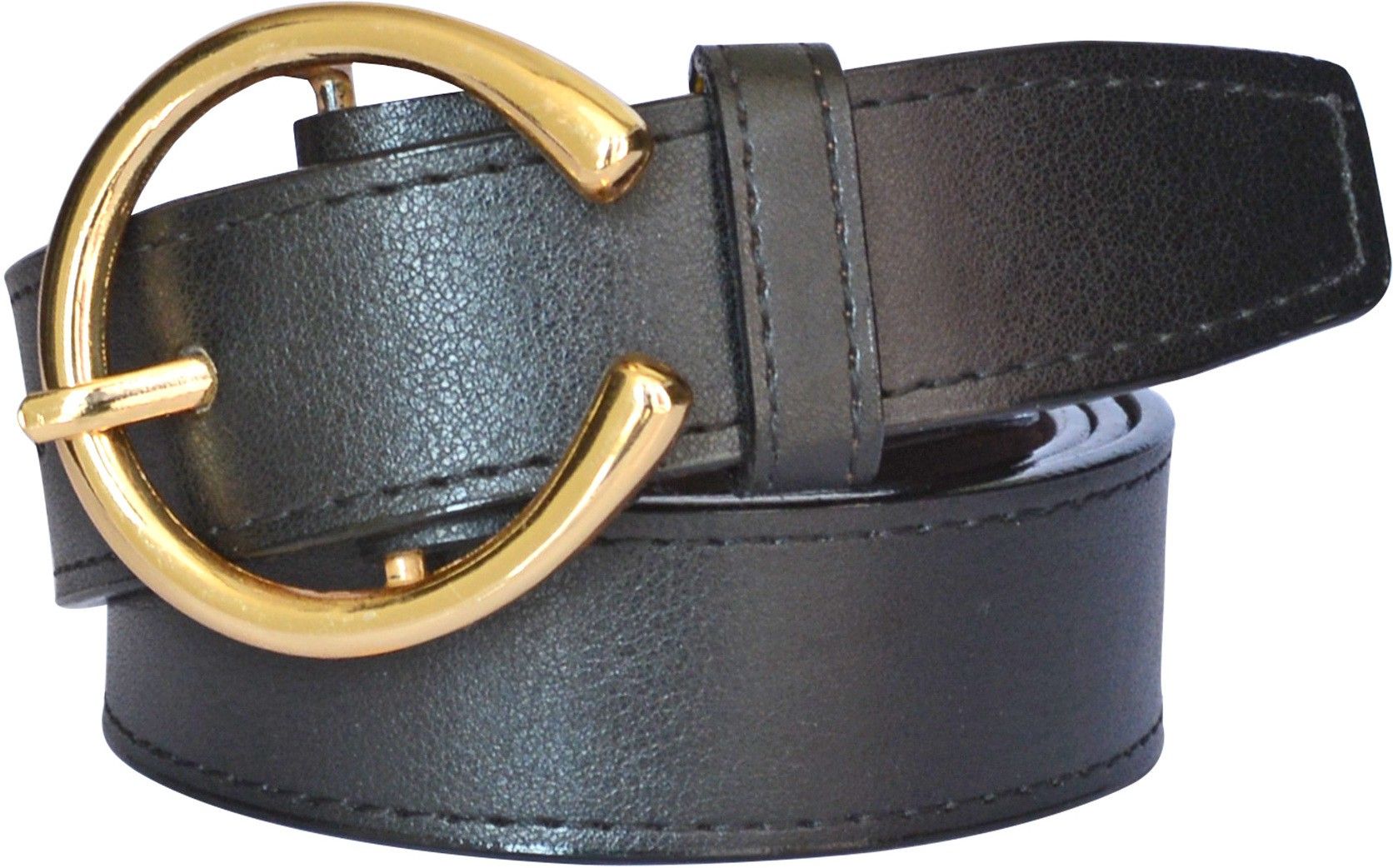 heneda Women Casual Black Synthetic Belt-picture-5