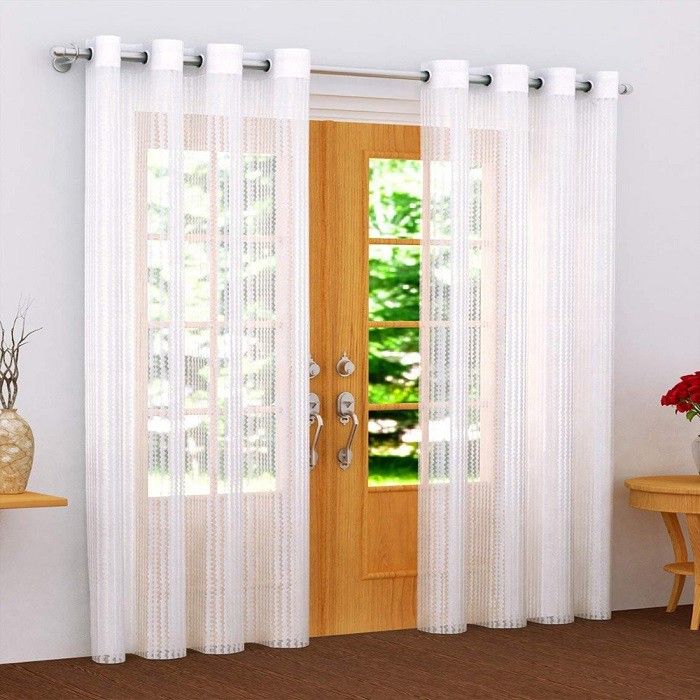 152 cm (5 ft) Polyester Transparent Window Curtain (Pack Of 2)-image-32