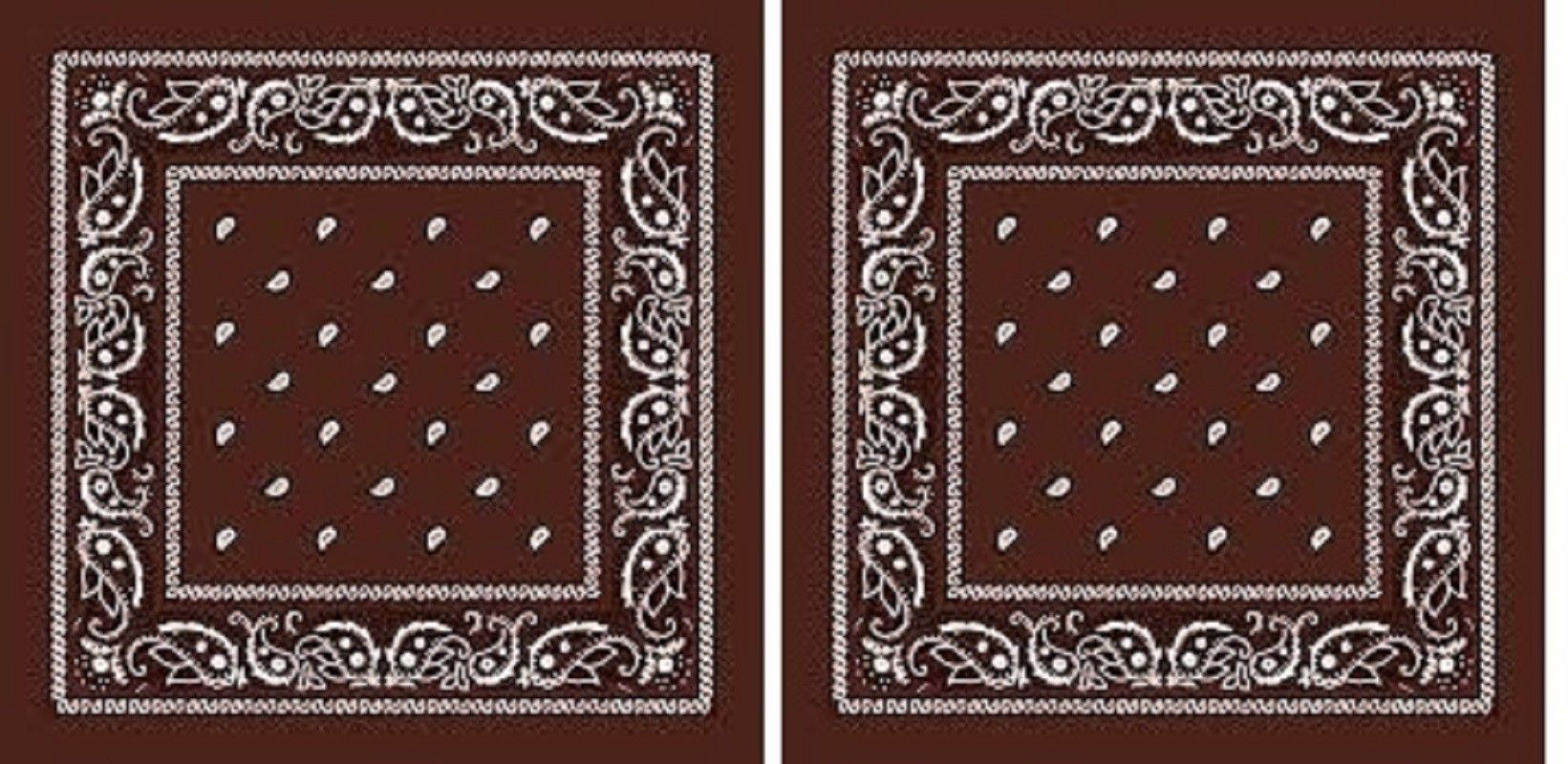 PAROPKAR Paisley 2 piece Cowboy Handkerchife Cotton Hanky ["Brown"] Handkerchief-picture-12