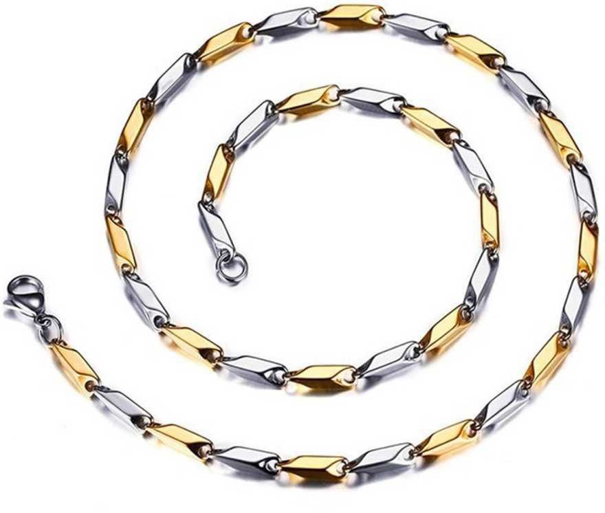 Jewellery Valentine Stlylish Fancy Party Wear Titanium Long Necklace Handmade Necklace chain latest design Style Simple -CN-DS01 Gold-plated, Silver, Titanium Plated Metal, Silver, Stainless Steel Chain