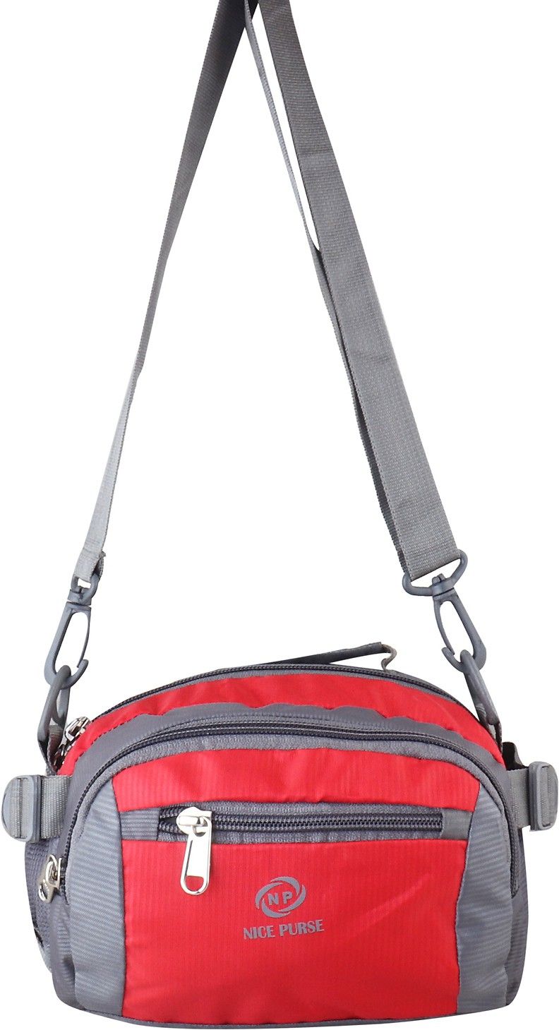 Nice Purse Waist Bag Red/grey Waist Bag-image-33