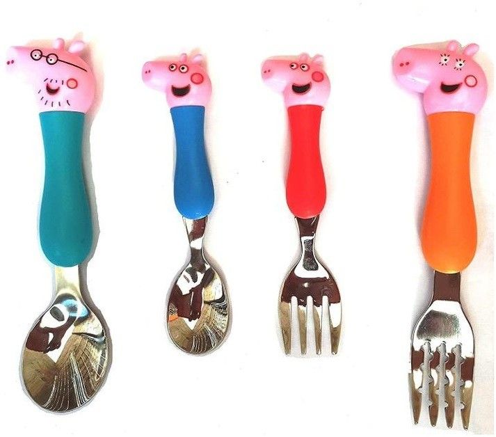 jayaansh traders Pink Pig Stainless Steel Cutlery Set (Pack of 4) Stainless Steel Cutlery Set-picture-24