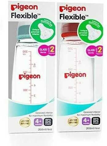 pigeon GLASS FEEDING BOTTLE ADD M - 200 ml. COMBO PACK OF 2 - 200 ml-picture-31