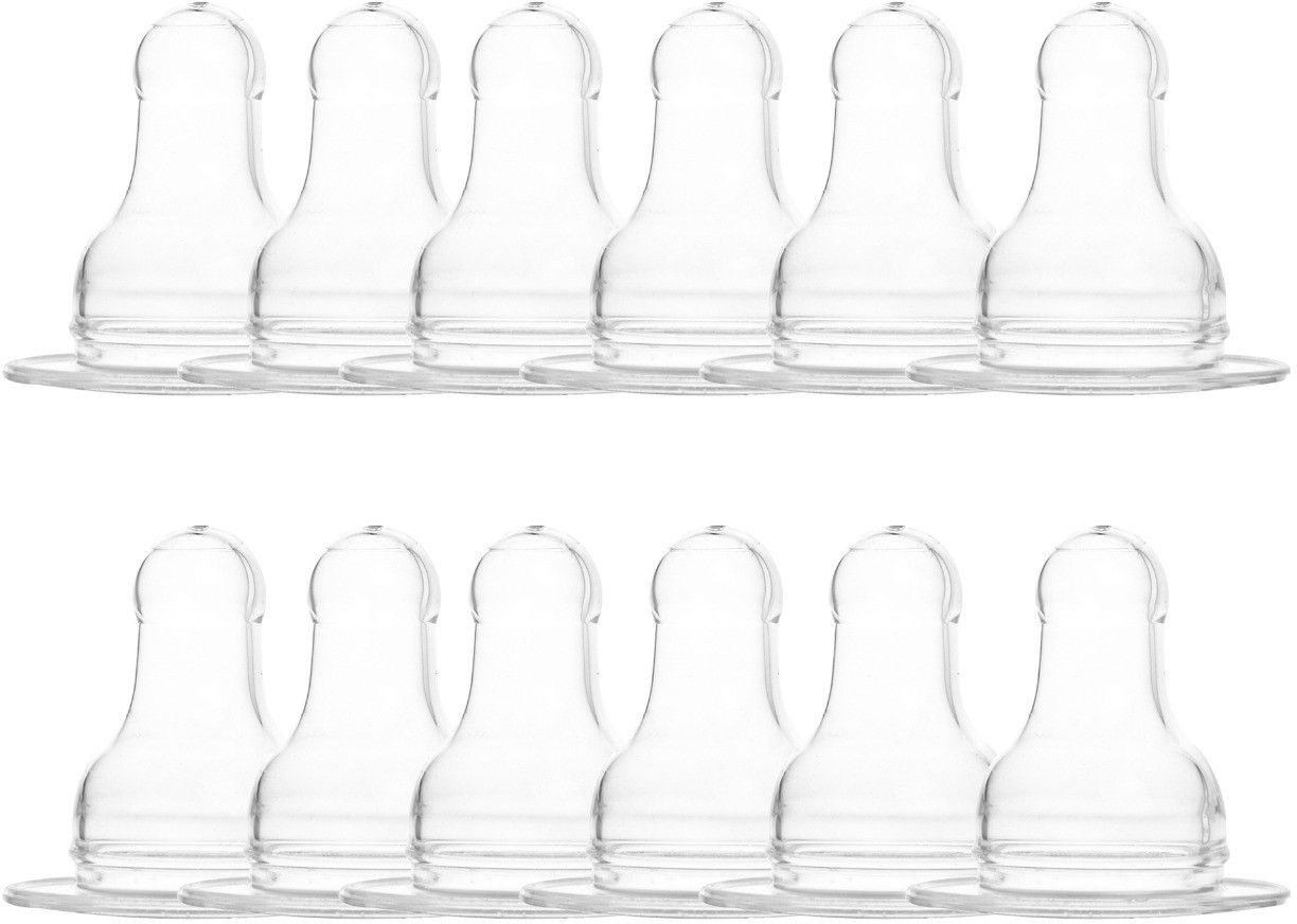 naughty kidz Anti Colic Ultra-Soft Easy Flow Nipple (0M+)-Pack of 12 Variable Flow Nipple-picture-15