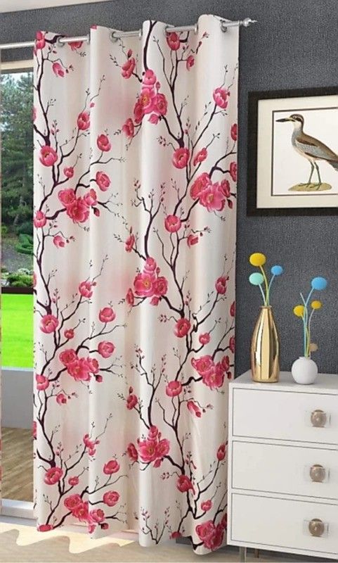 flipkart smartbuy 214 cm (7 ft) Door Polyester Semi Transparent Curtain Single Curtain-picture-23
